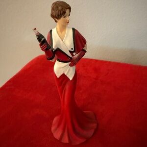 Coca Cola Red and White Figurine Where there is a Coke There is a Fashion
